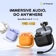 NEW ARRIVAL DEALS!! oraimo SpaceBuds Lite 2 (OTW 325): 7.5-Hr Playtime | AI Translation & Voice Prompt | Sound360 Spatial Audio | HD Voice in Calls | IPX4 Water Resistant | Anti-Lost Lanyard | Earbuds