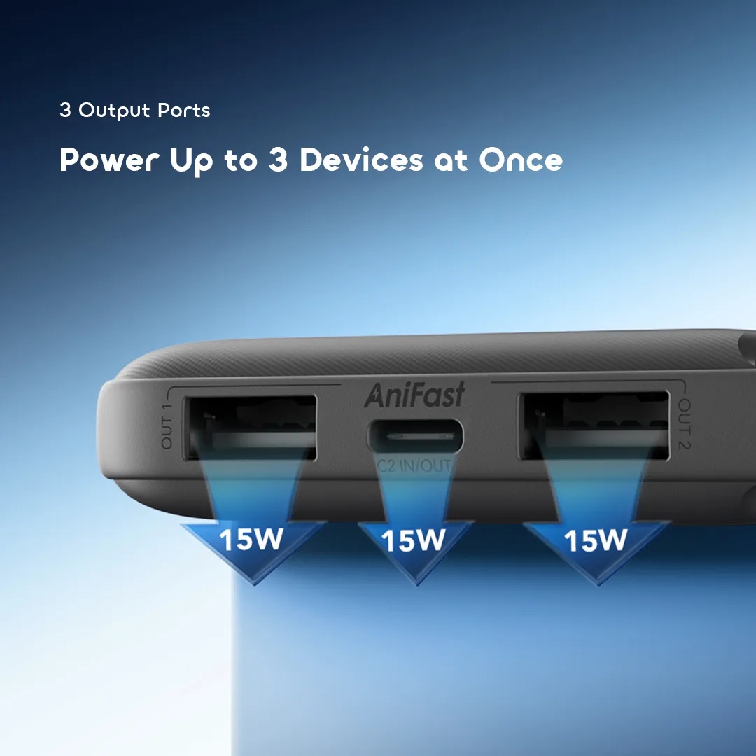 AMAZING DEALS!! oraimo PowerFlow L1 Power Bank (OPB-1103): 100000mAh | 15W Fast Charging | 2 USB-A Outputs | Type-C Input/Output | 3-Device Charging  | PowerBanks oraimo 10000mah+FREE GIFTS