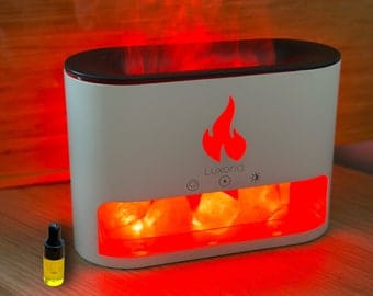 10W salt stone fire place aroma diffuser humidifier (capacity 250ml tank 15-25ml/h atomized humidity) now available in white colour