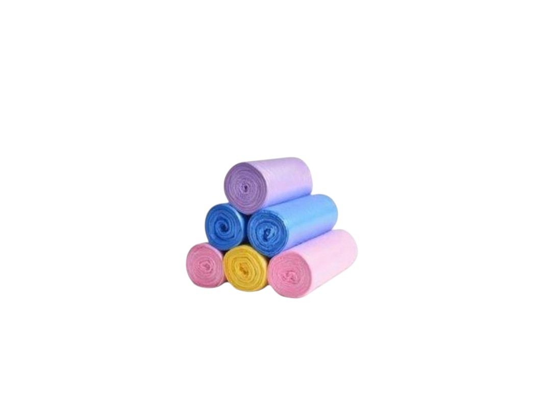 100PCS Disposable Trash Bags Roll – Strong Leak-Proof Garbage Bags for Kitchen, Office, Bathroom & Home Waste Bin