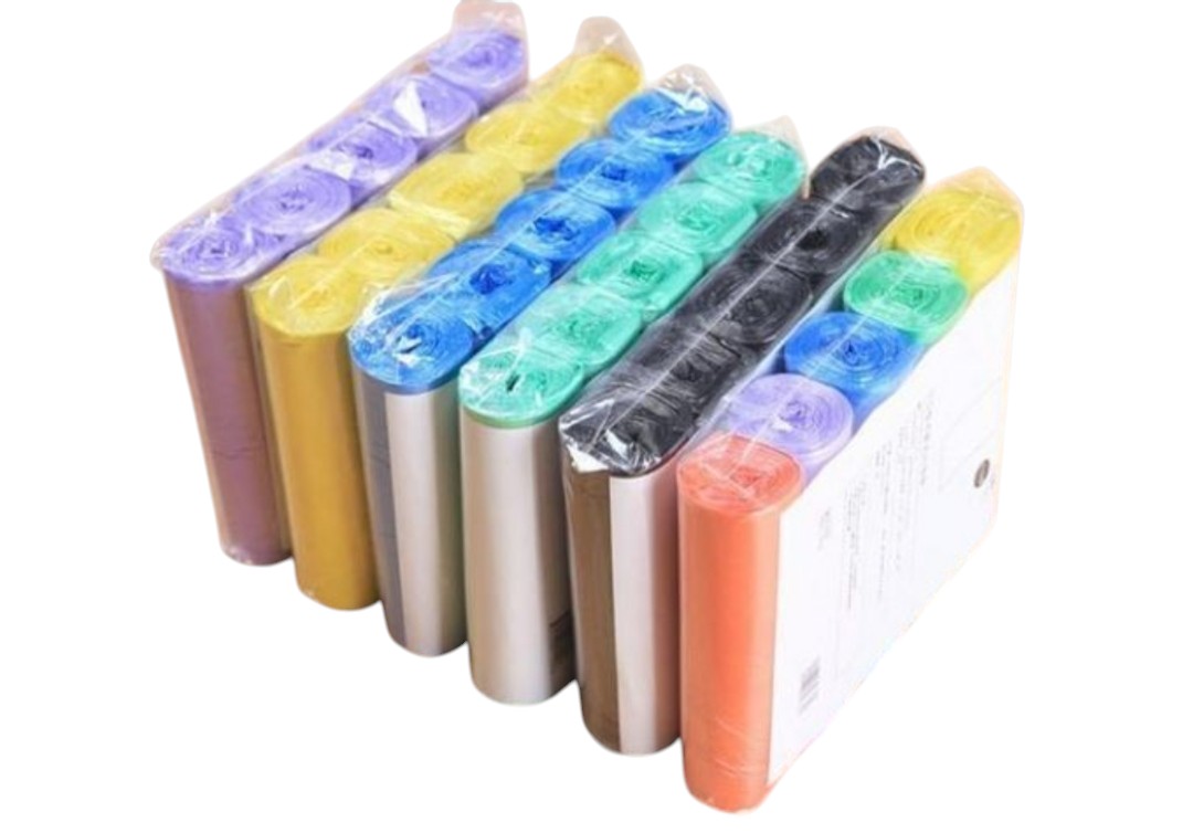 100PCS Disposable Trash Bags Roll – Strong Leak-Proof Garbage Bags for Kitchen, Office, Bathroom & Home Waste Bin