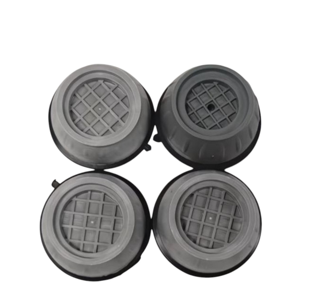 4PCS Universal Anti-Vibration Pads for Washing Machine & Refrigerator – Shock Absorbing Noise Reduction Non-Slip Furniture Feet Pads