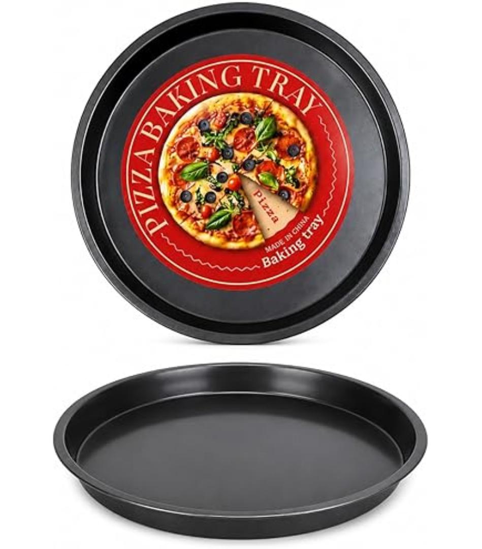 Non-Stick Perforated Pizza Pan – Crispy Pizza Baking Tray with Even Heat Distribution for Home & Professional Baking