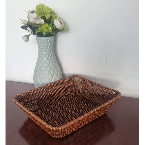 Handmade Rattan Storage Basket – Woven Multi-Purpose Organizer for Home Décor, Fruits, Bread & Gift Storage