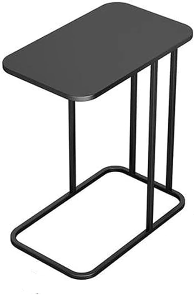 2-Tier Metallic Side Table Bedside Table Sofa End Table Modern Storage Shelf Coffee Table Desk Side Table for Living Room, Bedroom & Office