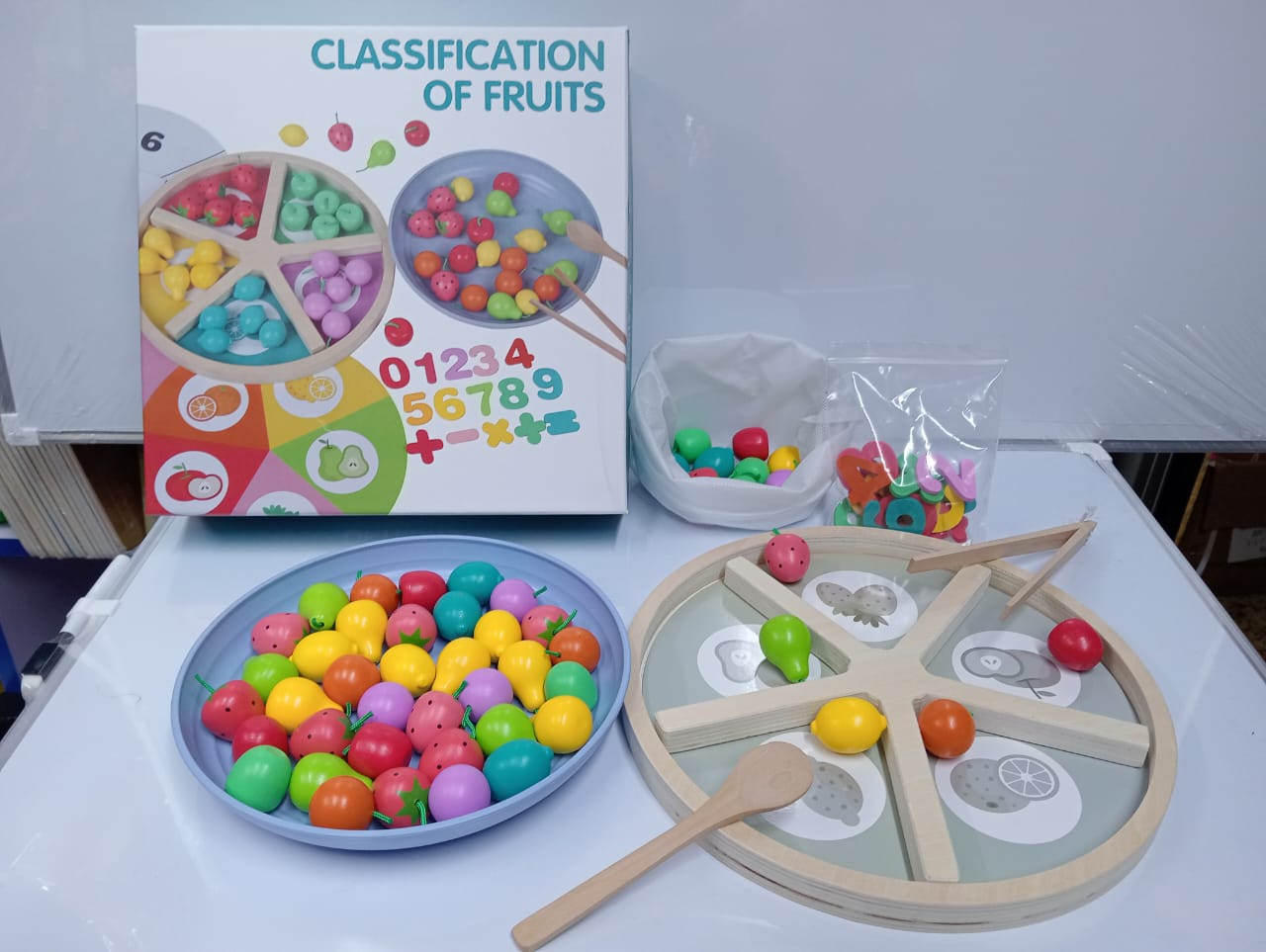 Classification of Fruits Educational Toy for Kids Fruit Sorting Learning Game Children Preschool Teaching Aid Cognitive Development Matching Activity