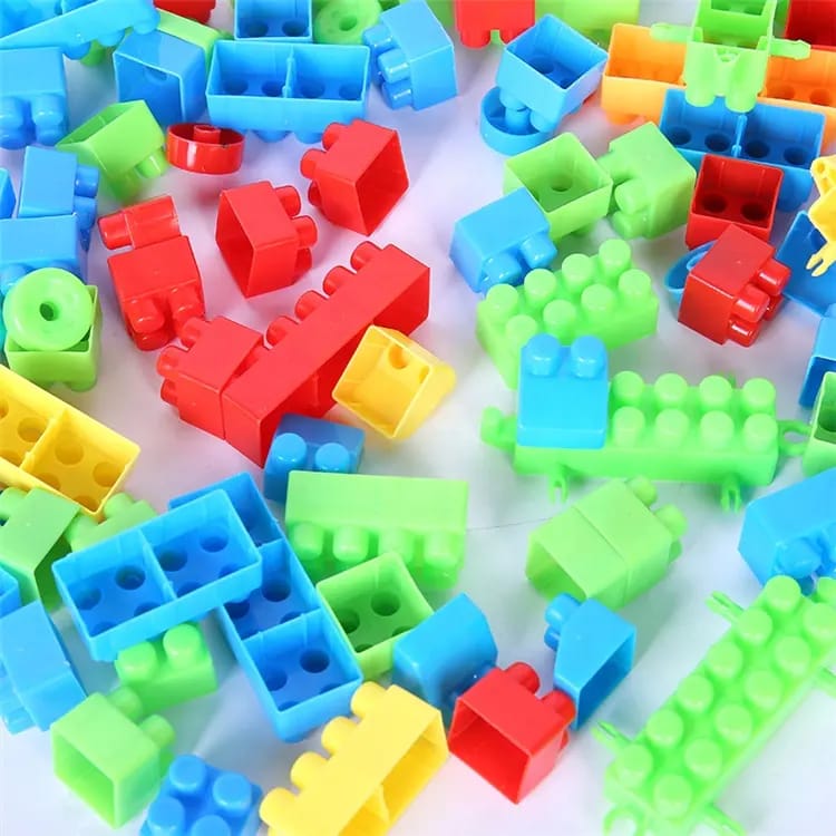 Block Train Building Blocks Toy Set for Kids – Educational STEM Construction Train, Creative DIY Assembly Blocks, Learning & Imagination Development Toy