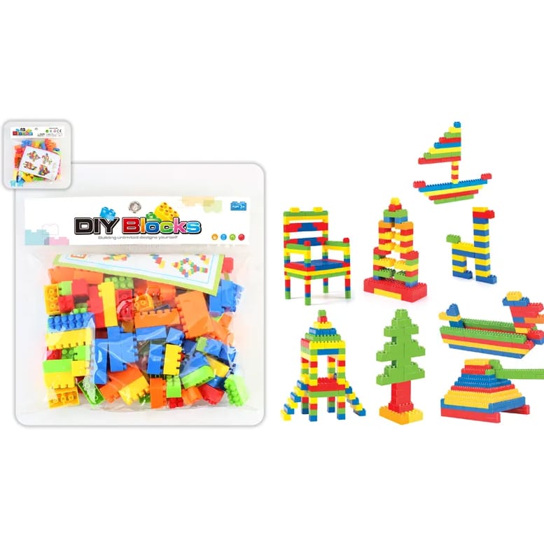 115PCS Building Blocks Toy Set for Kids – Educational STEM Construction Blocks, Creative DIY Learning & Brain Development Toy for Boys & Girls