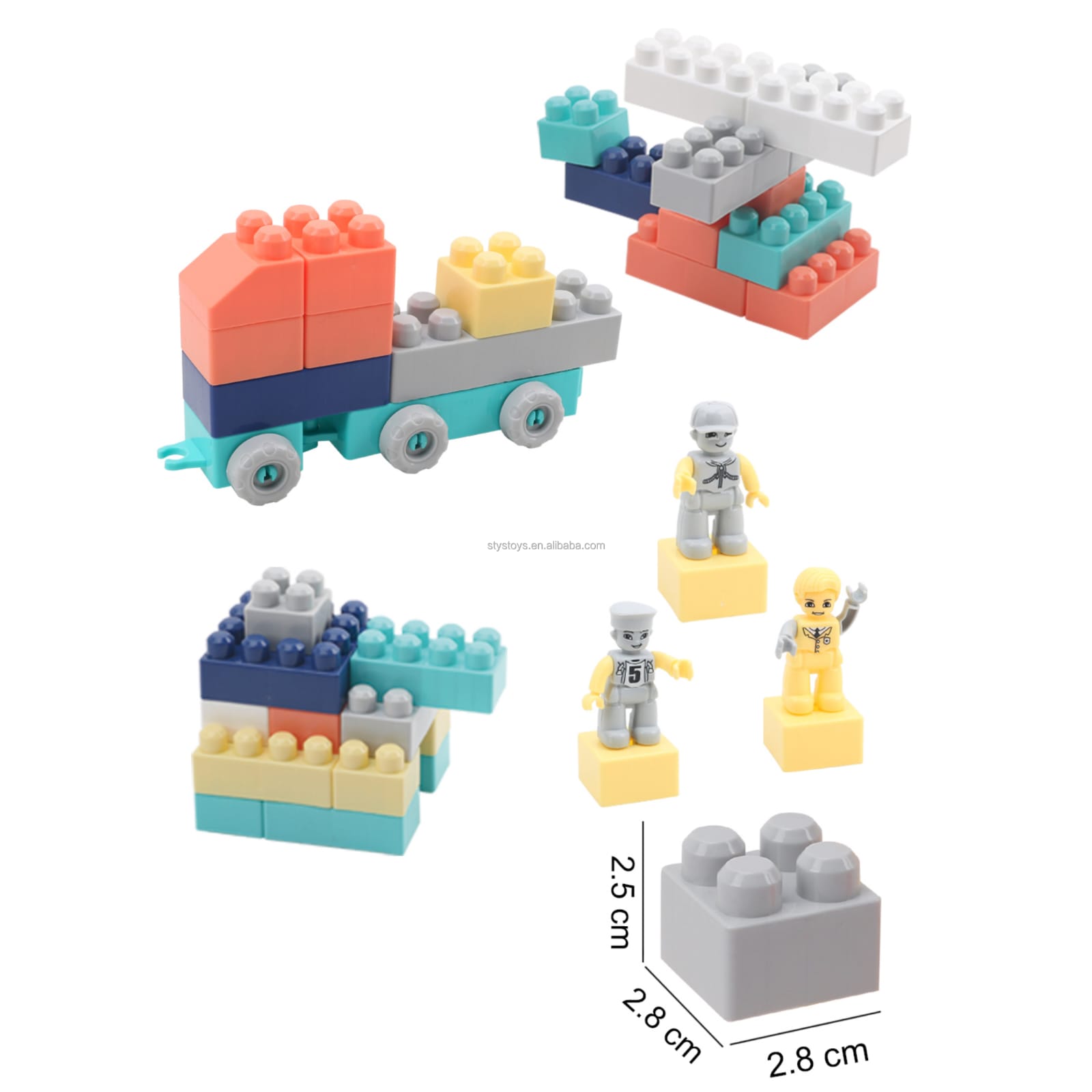115PCS Building Blocks Toy Set for Kids – Educational STEM Construction Blocks, Creative DIY Learning & Brain Development Toy for Boys & Girls