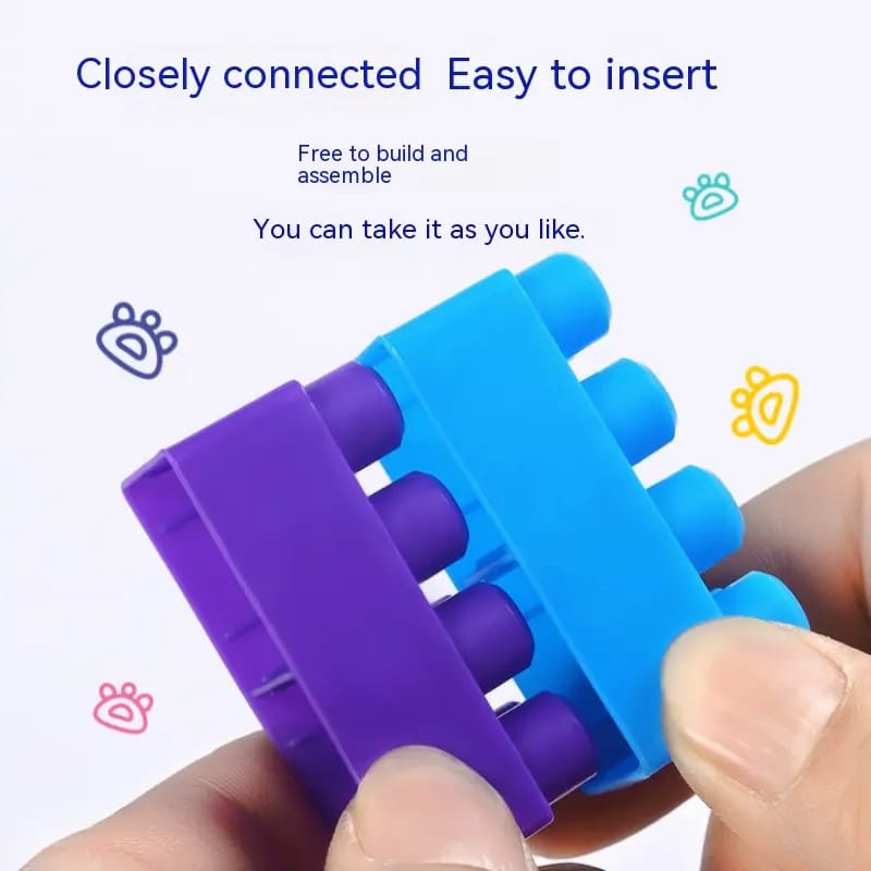 Block Train Building Blocks Toy Set for Kids – Educational STEM Construction Train, Creative DIY Assembly Blocks, Learning & Imagination Development Toy