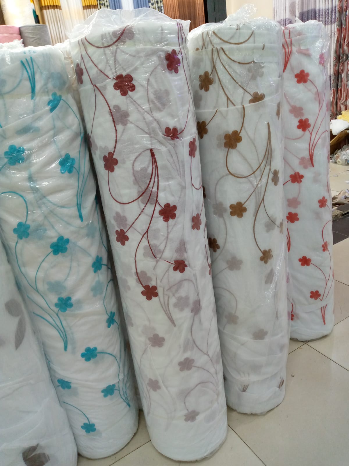 [Today only] 3PCS Gray Curtains Set + Free Flowered White Sheer | Affordable Modern Ready made Grey Curtains Set 04
