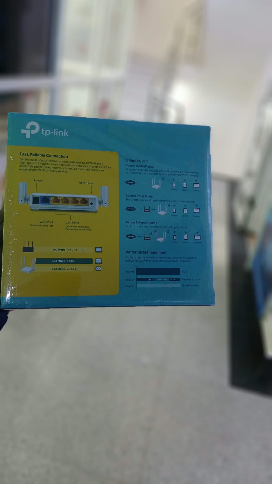 Tp- link  AC750 Dual Band WIFI ROUTER Archer C24