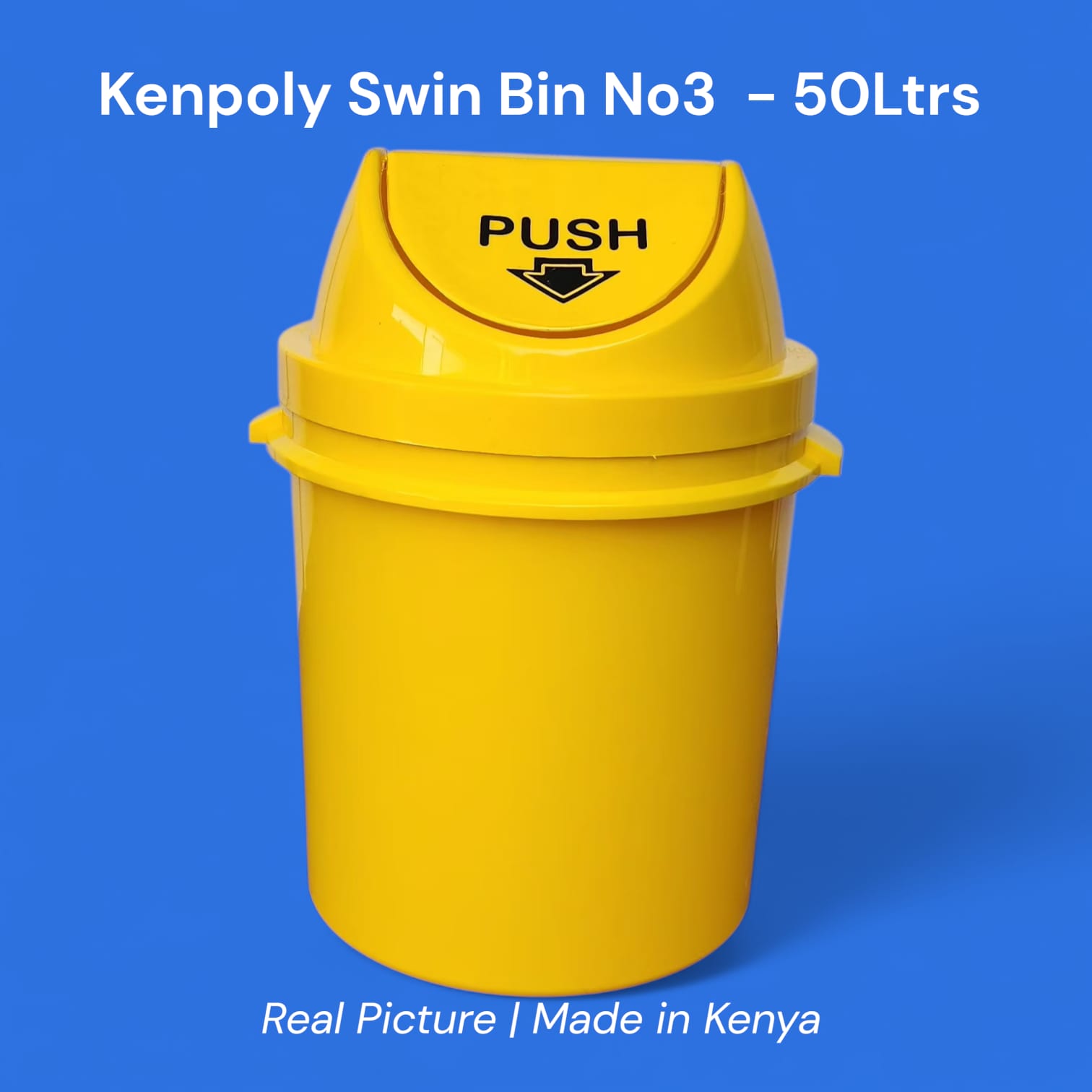 50 LITRES DUSTBIN. homecare use, hospital use PUSHl dustbinThe lid closes smoothly and very quietly.Works great with reusable grocery bags.