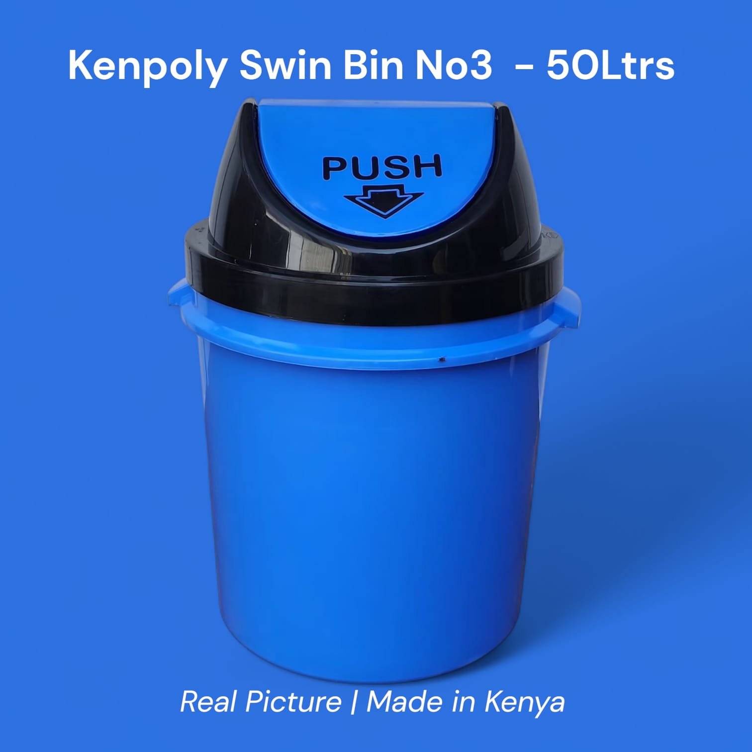 50 LITRES DUSTBIN. homecare use, hospital use PUSHl dustbinThe lid closes smoothly and very quietly.Works great with reusable grocery bags.