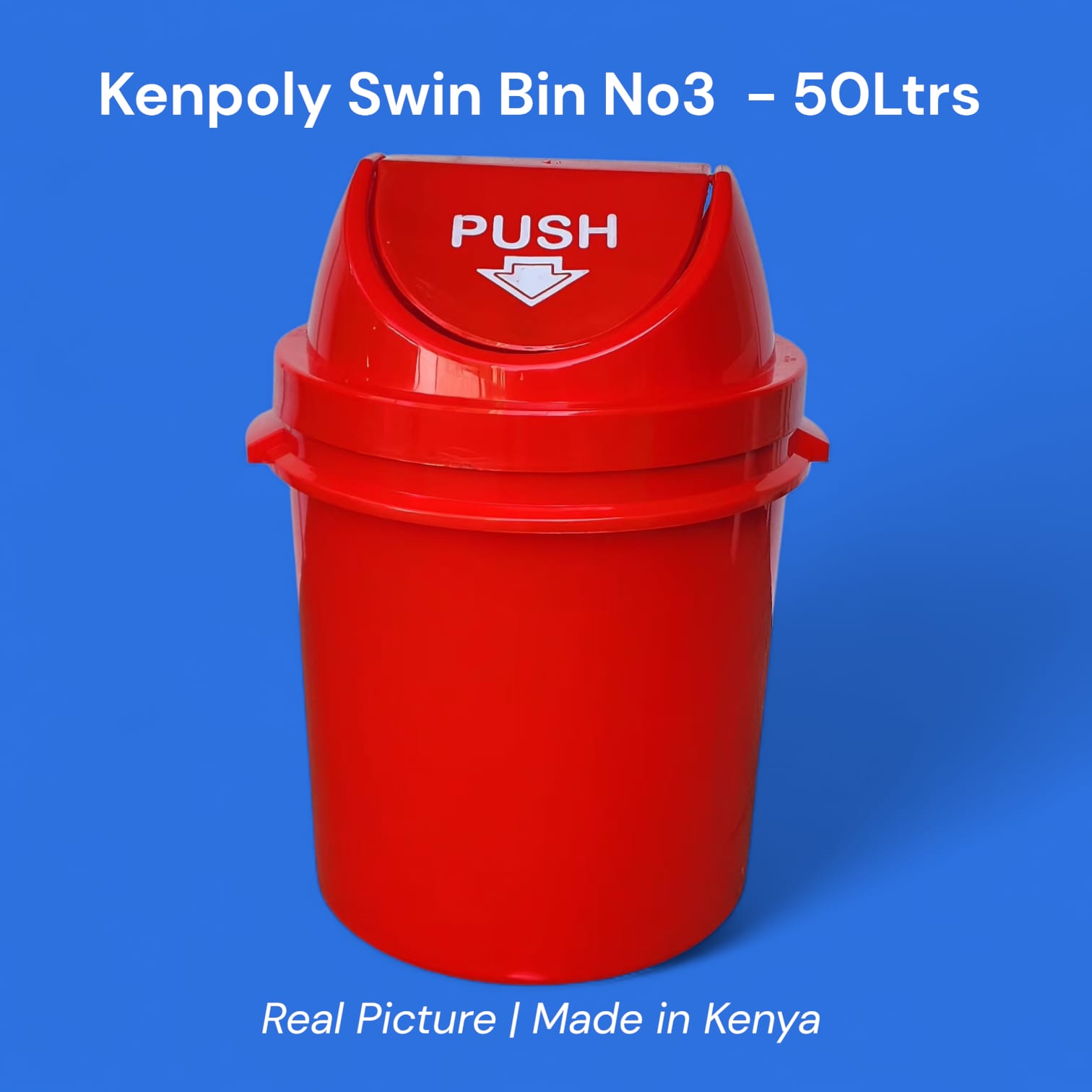 50 LITRES DUSTBIN. homecare use, hospital use PUSHl dustbinThe lid closes smoothly and very quietly.Works great with reusable grocery bags.