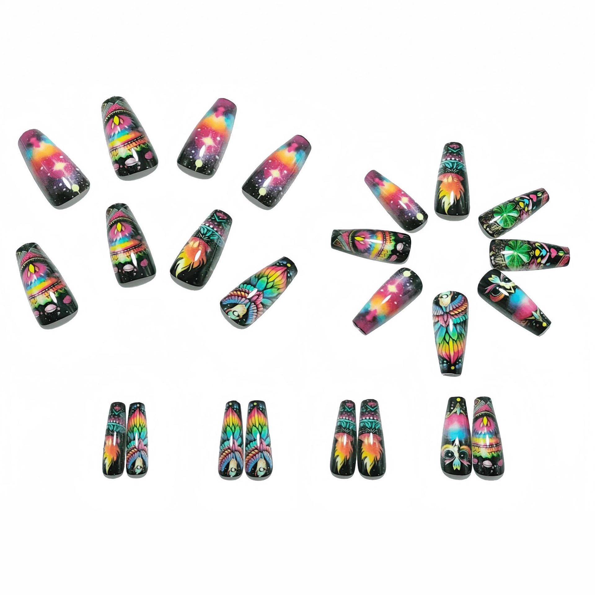 Cross-border ballet nails, T-shaped nails, foreign trade fake nails, nail art, European and American nails, press-on nails