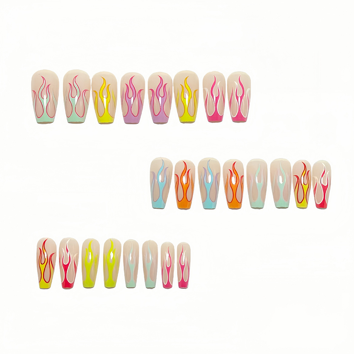 Cross-border ballet nails, T-shaped nails, foreign trade fake nails, nail art, European and American nails, press-on nails