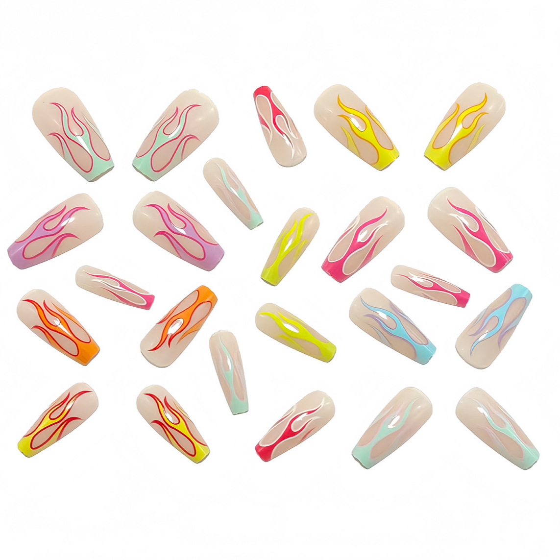 Cross-border ballet nails, T-shaped nails, foreign trade fake nails, nail art, European and American nails, press-on nails