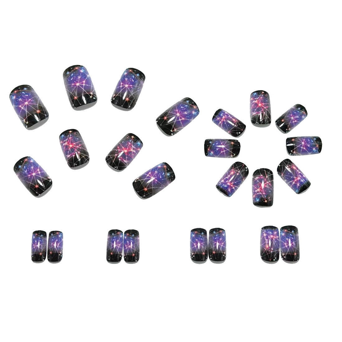 Cross-border best-selling wearable nail tips in Europe and America, featuring French gradient long fake nails that are removable and suitable for nail art. Wholesale of wearable nail tips view 6