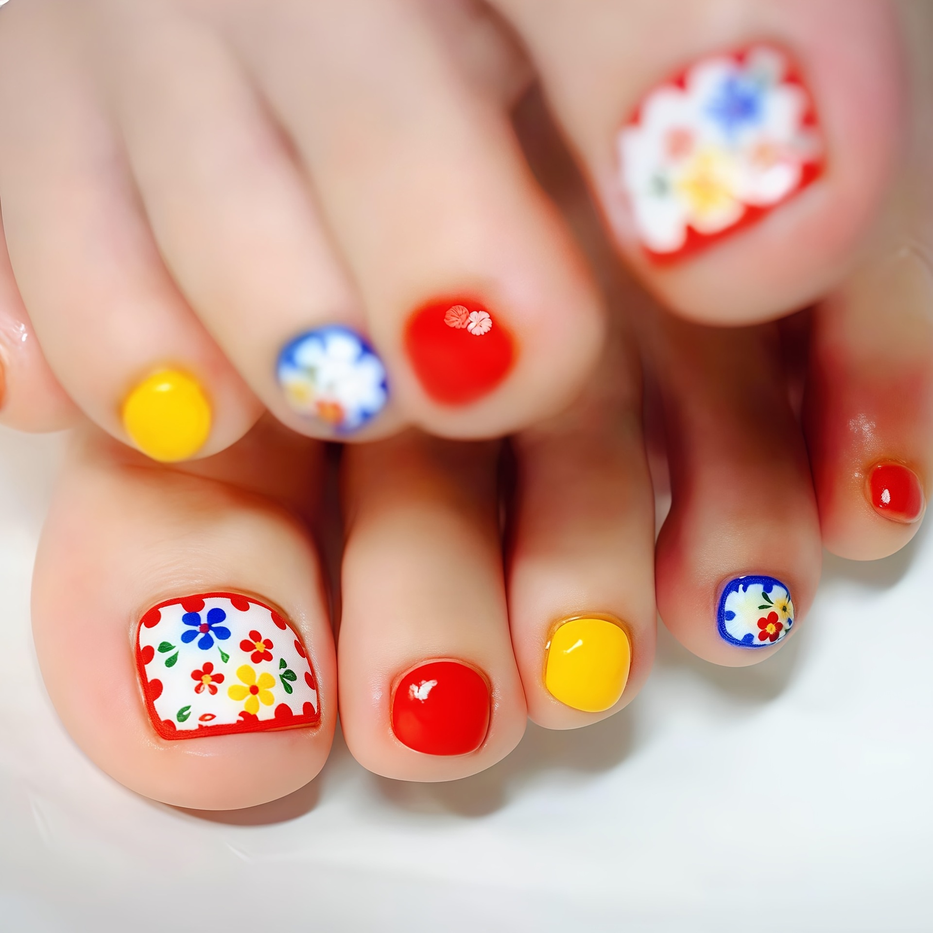 Cross border hot selling temperament, white toenail patches, removable toenail nail nail art, foot wearing nail wholesale view 6