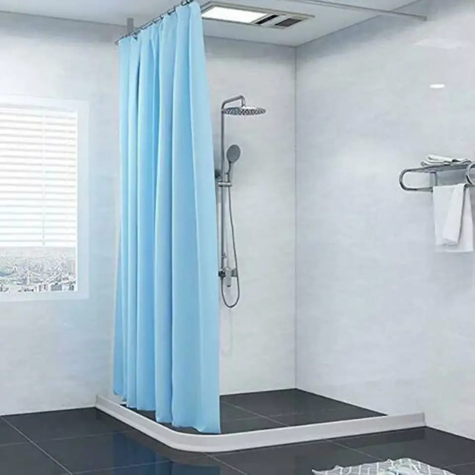 Silicone bathroom shower barrier/water stopper