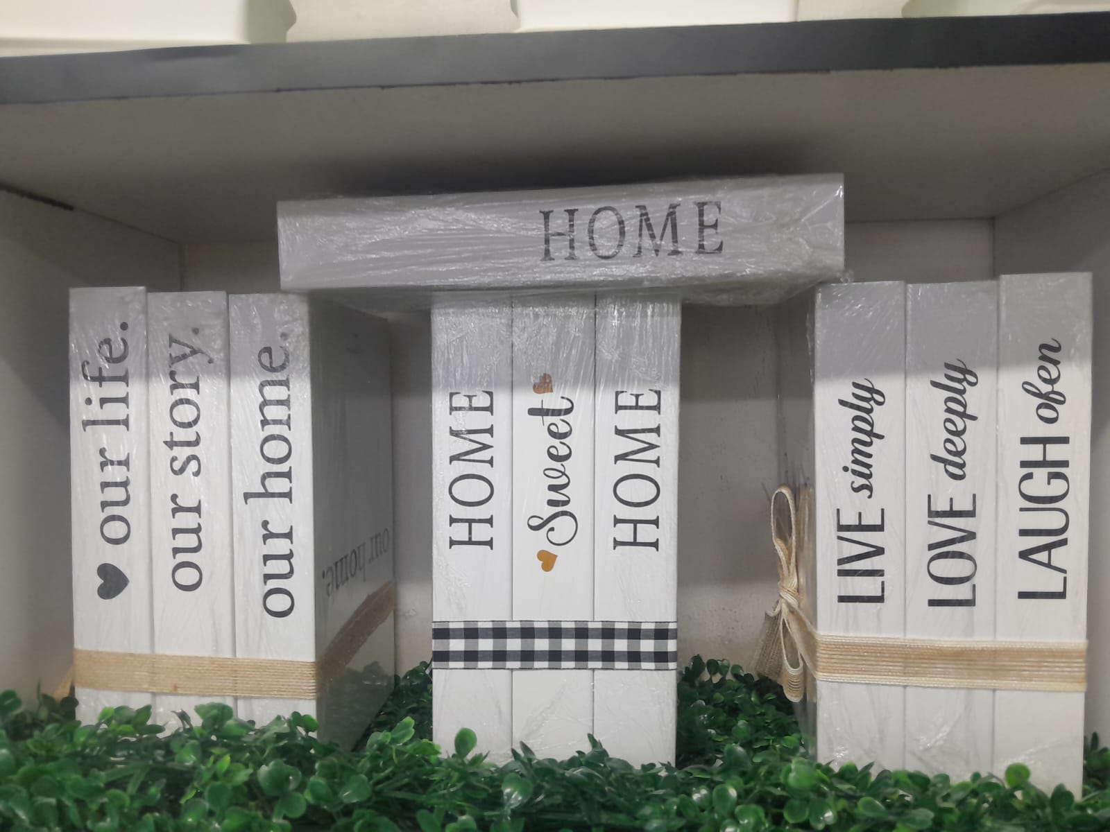 3 Piece Decorative Faux Books Set – Stylish Home & Office Shelf Decor Books – Modern Stacked Display Books for Coffee Table & Interior Styling