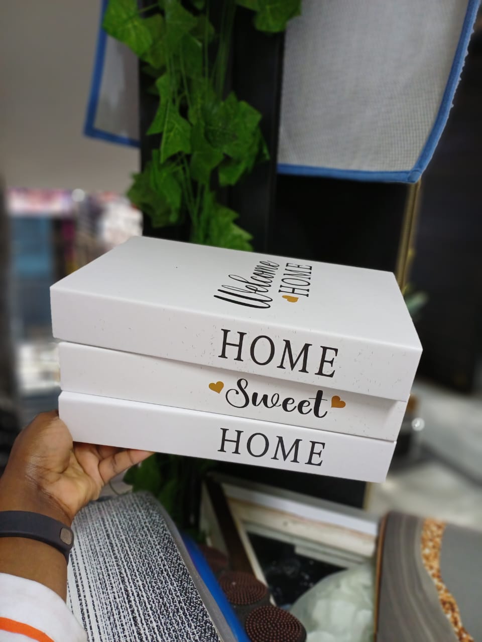 3 Piece Decorative Faux Books Set – Stylish Home & Office Shelf Decor Books – Modern Stacked Display Books for Coffee Table & Interior Styling