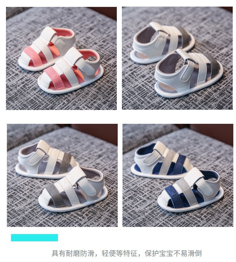 0-1 year old baby shoes, summer sandals, soft soled baby shoes, 3-6 to 12 months old, male and female babies will not fall off, newborn shoes