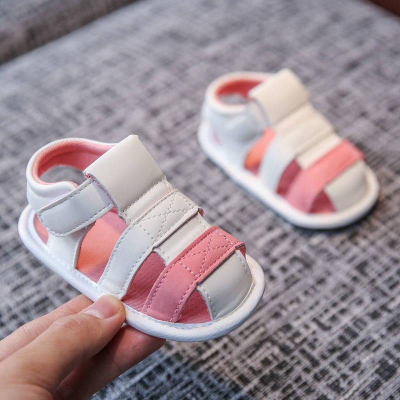 0-1 year old baby shoes, summer sandals, soft soled baby shoes, 3-6 to 12 months old, male and female babies will not fall off, newborn shoes