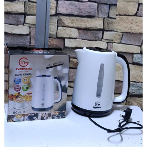 BEST DEALS! 2.3L Eurochef Electric Kettle, Large Capacity Quick Boil Water Heater with Auto Shut-Off and Dry Burn Protection,Easy Refill and Clean Stainless Steel Electric Jug for Home and Office✔