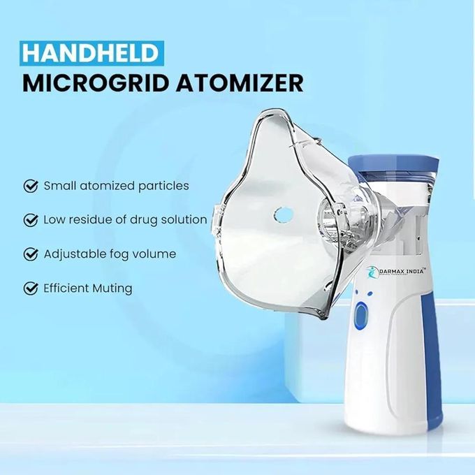PORTABLE Nebulizer - Nebulizer Machine for Adults and Kids Travel and Household Use, Handheld Mesh Nebulizer for Breathing Problems