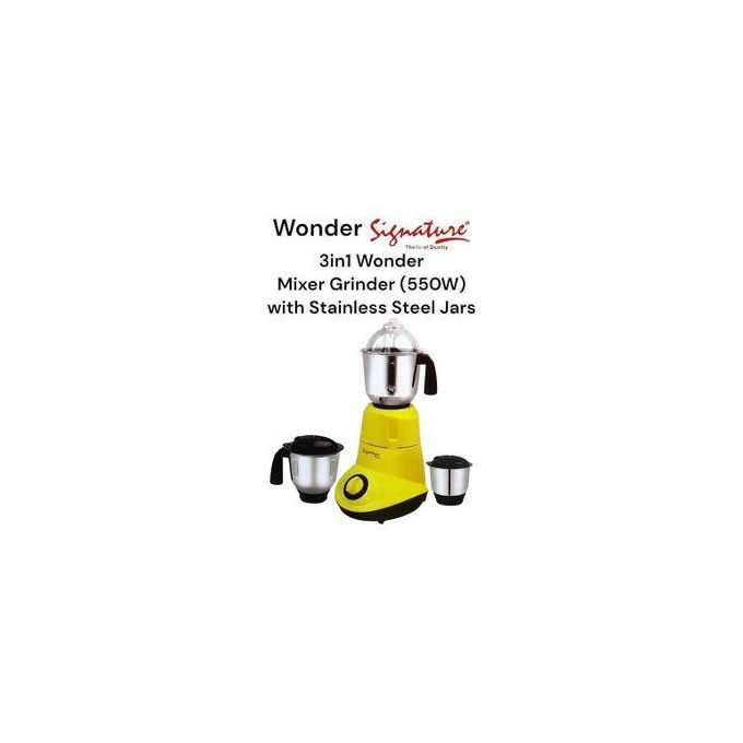 Signature 550W Powerful 3 In 1 Blender Mixer Grinder