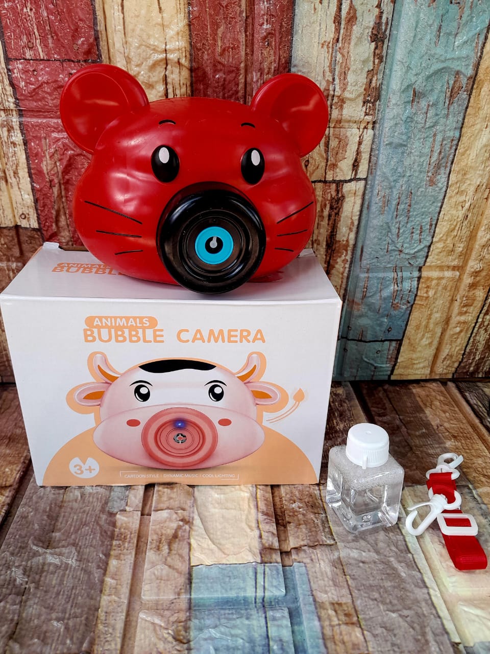 Animal Bubble Camera Toy – Kids Bubble Maker with Music & Lights, Fun Automatic Bubble Machine for Children