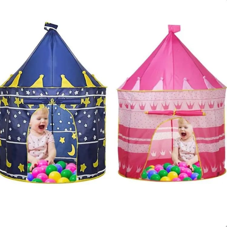 Kids Playing Tent – Children’s Indoor & Outdoor Playhouse Tent, Portable Foldable Kids Tent Available in Blue & Pink