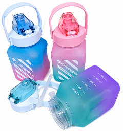 1300ML Water Bottle with Handle & Flip-Top Lid – Large Capacity Reusable Sports & Travel Water Bottle