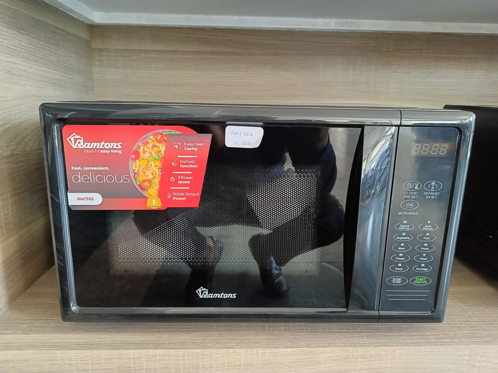 Ramtons 20 Litres Digital Microwave Black RM/762