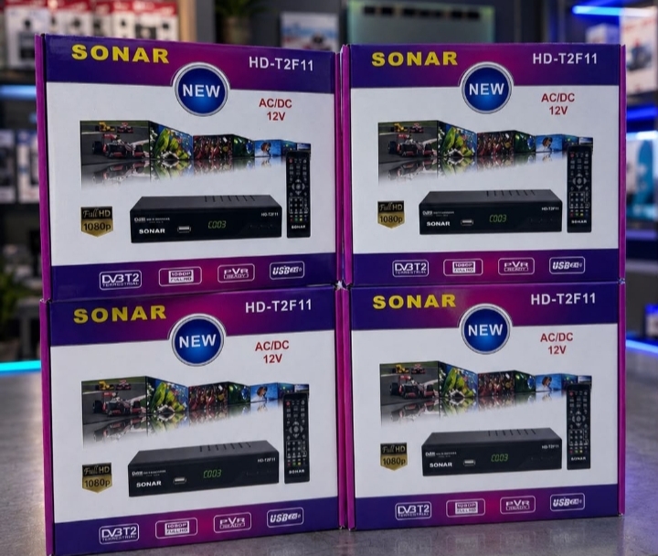 Sonar Digital TV Decoder – Free-to-Air Television Receiver for Digital TV Channel, Set it up with a compatible television and antenna to enjoy your favourite local programmes, news, entertainment.