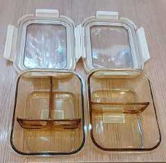 🎯 SMART BUY OFFER 🎯 - A 1 pc ✳️single glass dish,partitioned either in two or three compartments. at affordable price and of very high quality
