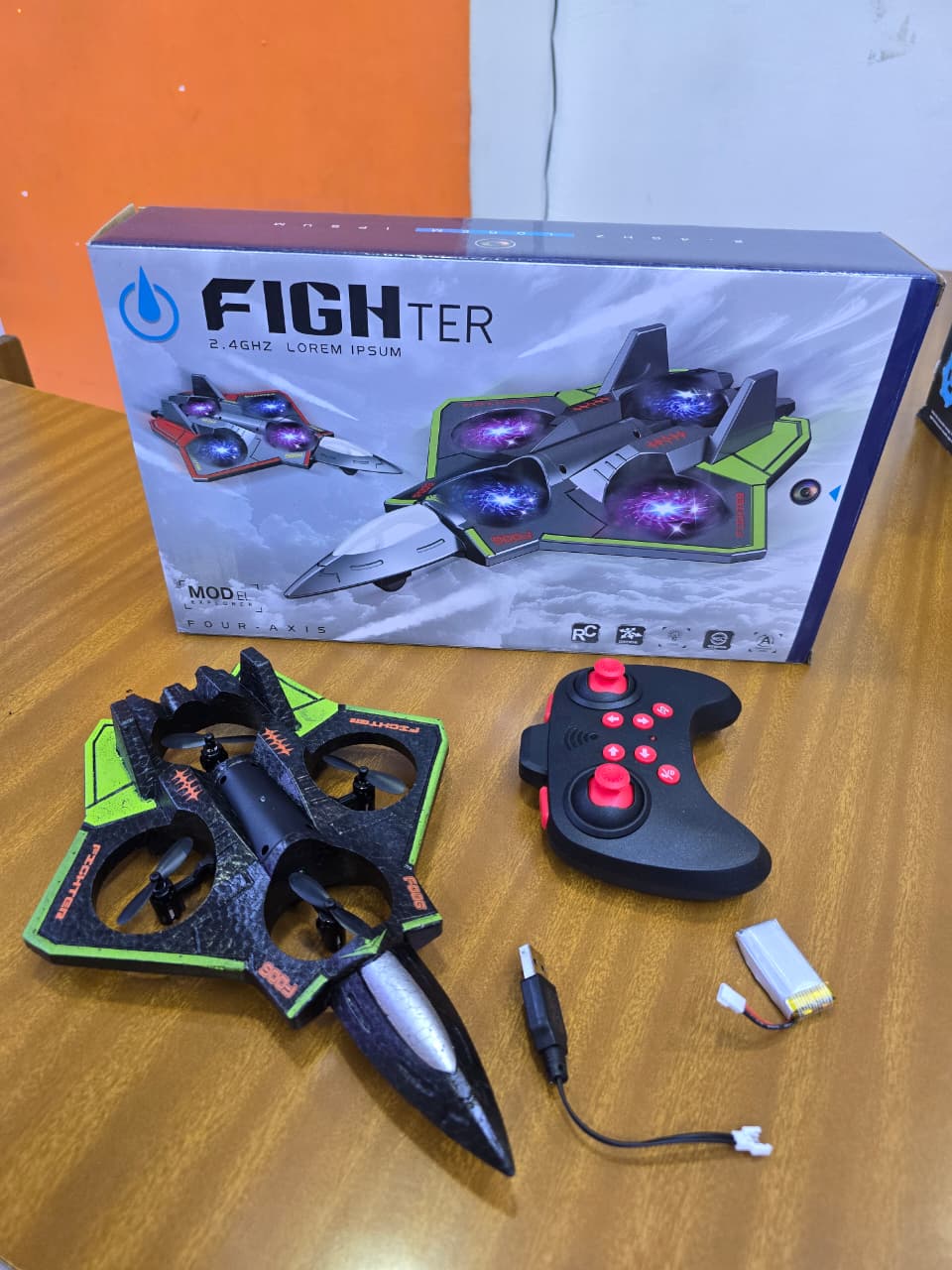 💥 HOT OFFER 💥- 1Pc Remote Controlled Fighter Jet Toy Premium Quality High Speed Fun Gift At Affordable Price!!