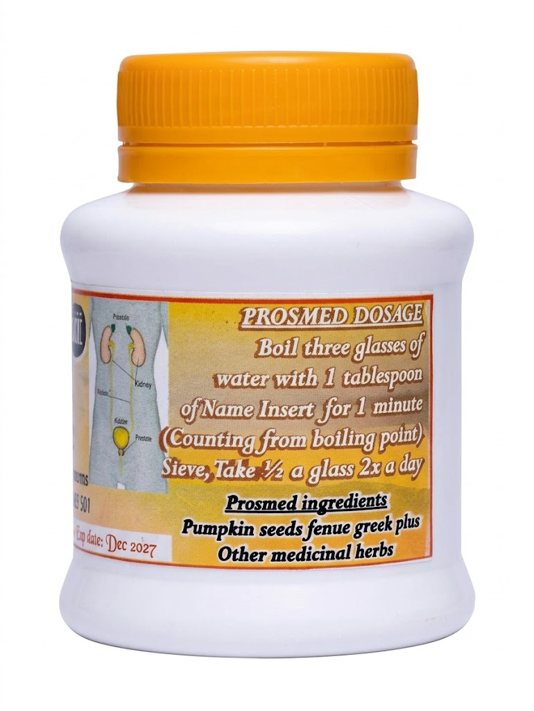 Prosmed Herbal Formula for Prostate & Urinary Health Targeted Natural Remedy Formulated To Support Prostate Glands Relieve Urinary Blockage And Ease Lower Back Discomfort