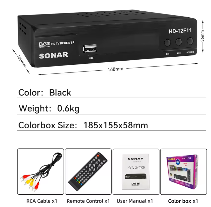 LIMITED TIME DEALS!!!!Sonar Free To Air 1080P Full HD Digital Set Box Decoder No Monthly Subscriptions