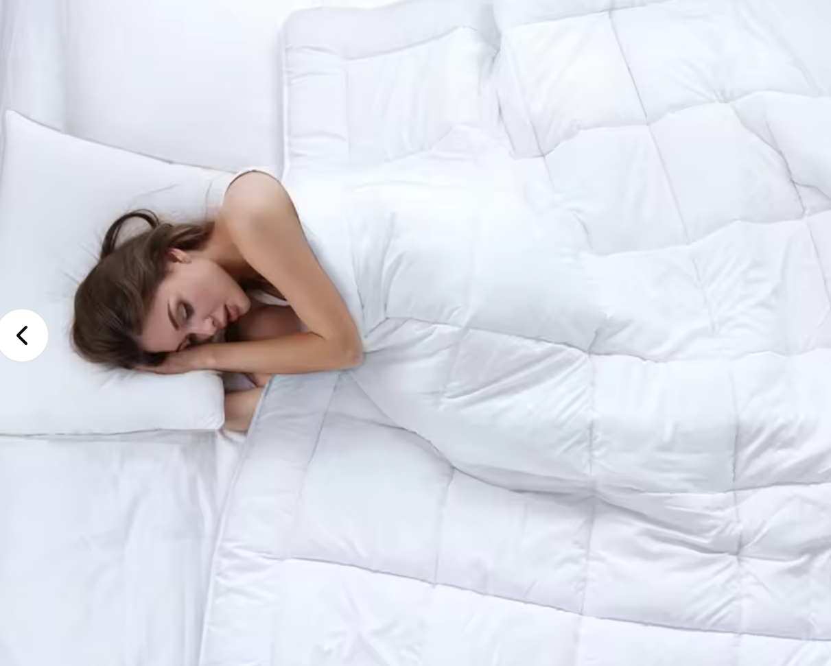 Cheap Soft Hotel Style Full Size Custom Luxury Quilted Microfiber Duvet  white duvet blanket, 1 bedsheet 2 pillowcases.