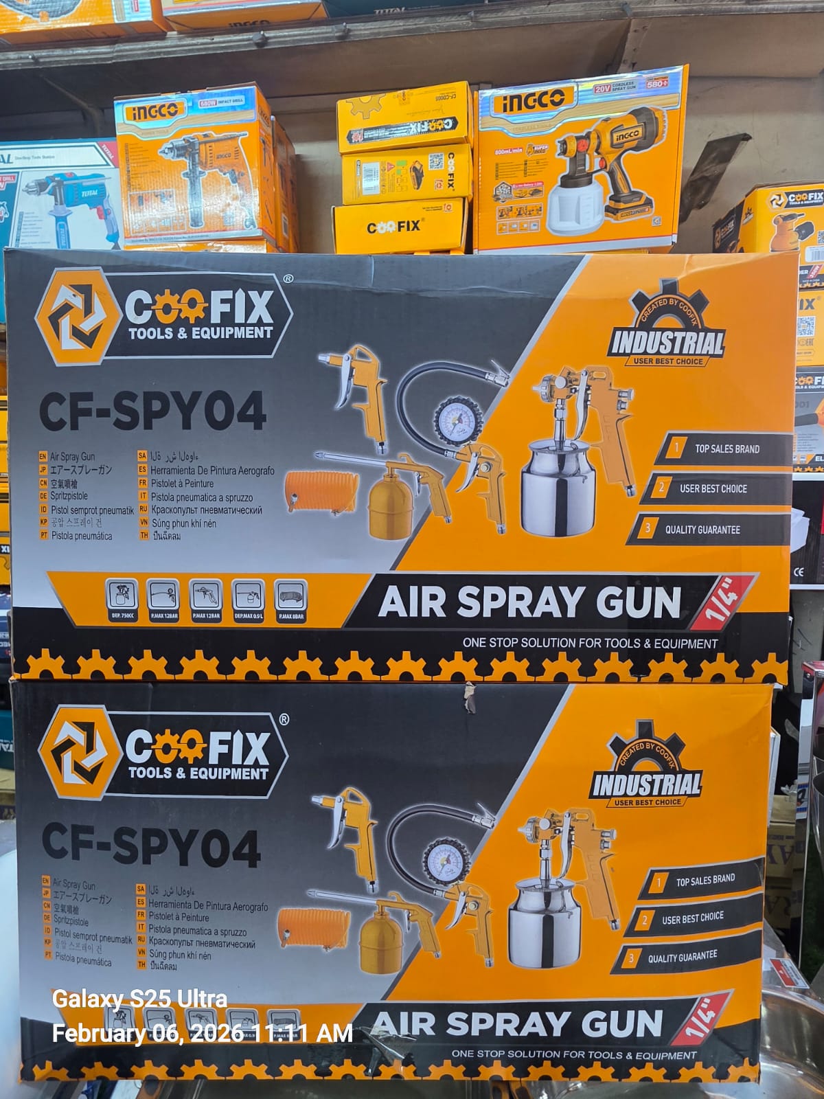 Coofix 5pcs Spray Gun Set