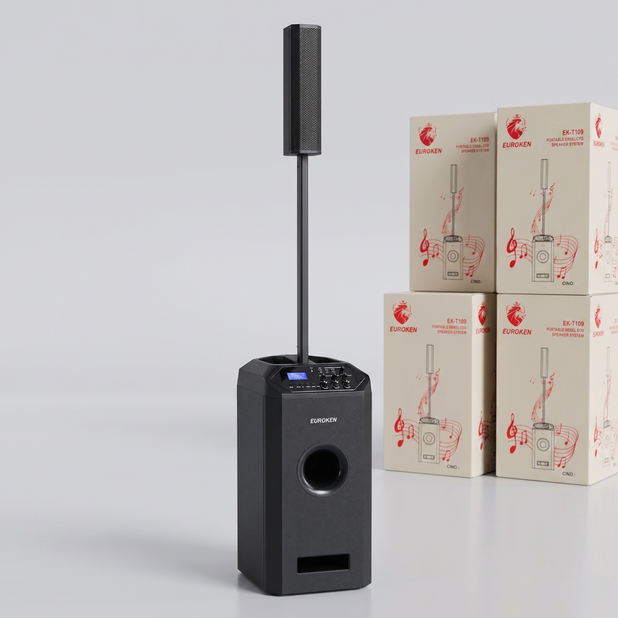 【Limited Offer】New Euroken EK-T109 Portable Wireless Speaker  System  with Bluetooth FM/SD Mem card Support with Super Bass Boost