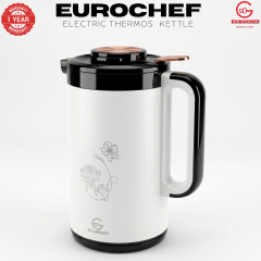 【Limited Offer】 EUROCHEF Thermo Kettle  EC-K53  3.5L 2-in-1 Electric Thermos Kettle & Cordless Water Boiler – Auto Shut-Off