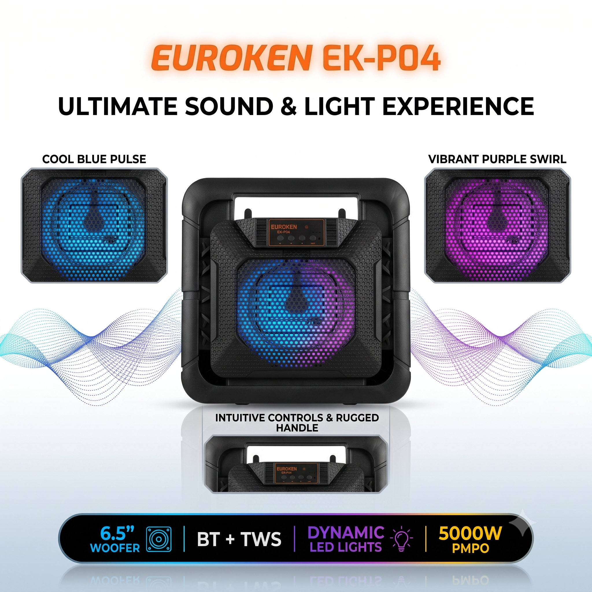 New EK-P04 6.5  inch active rechargeable portable Bluetooth speaker