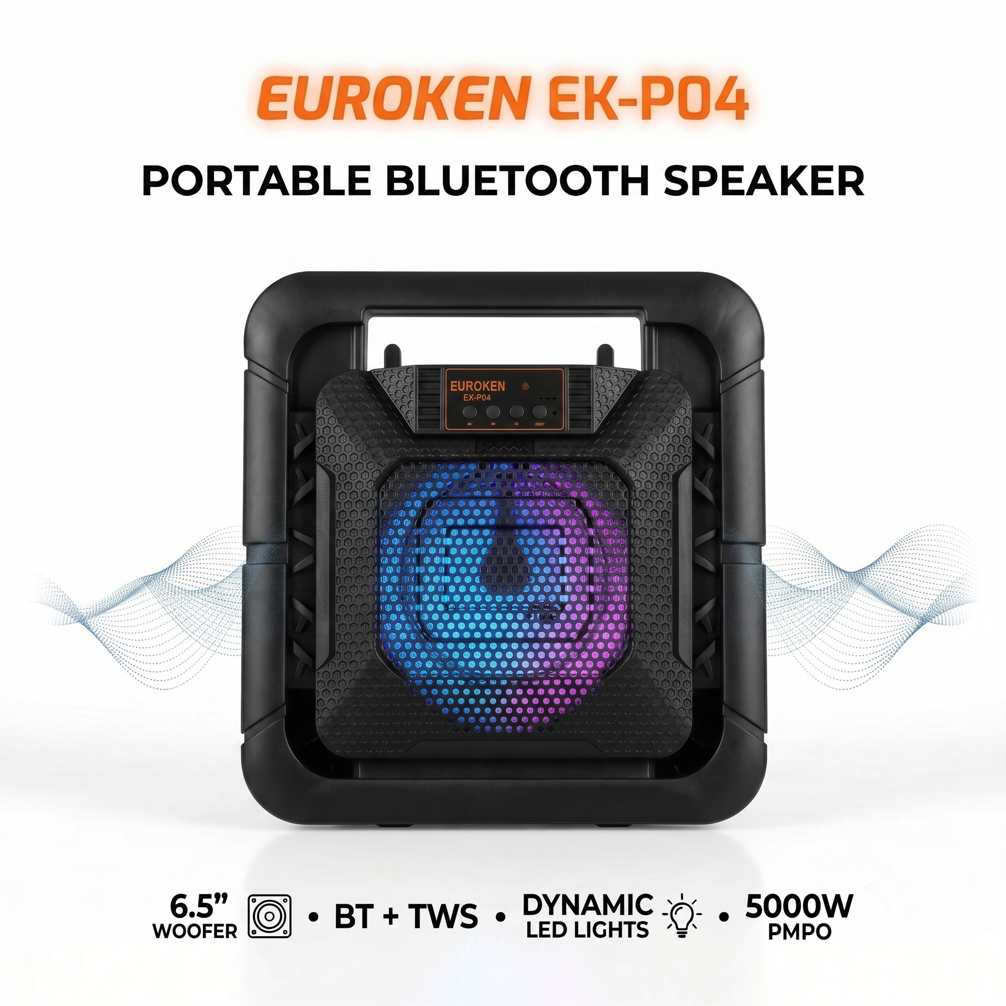 New EK-P04 6.5  inch active rechargeable portable Bluetooth speaker
