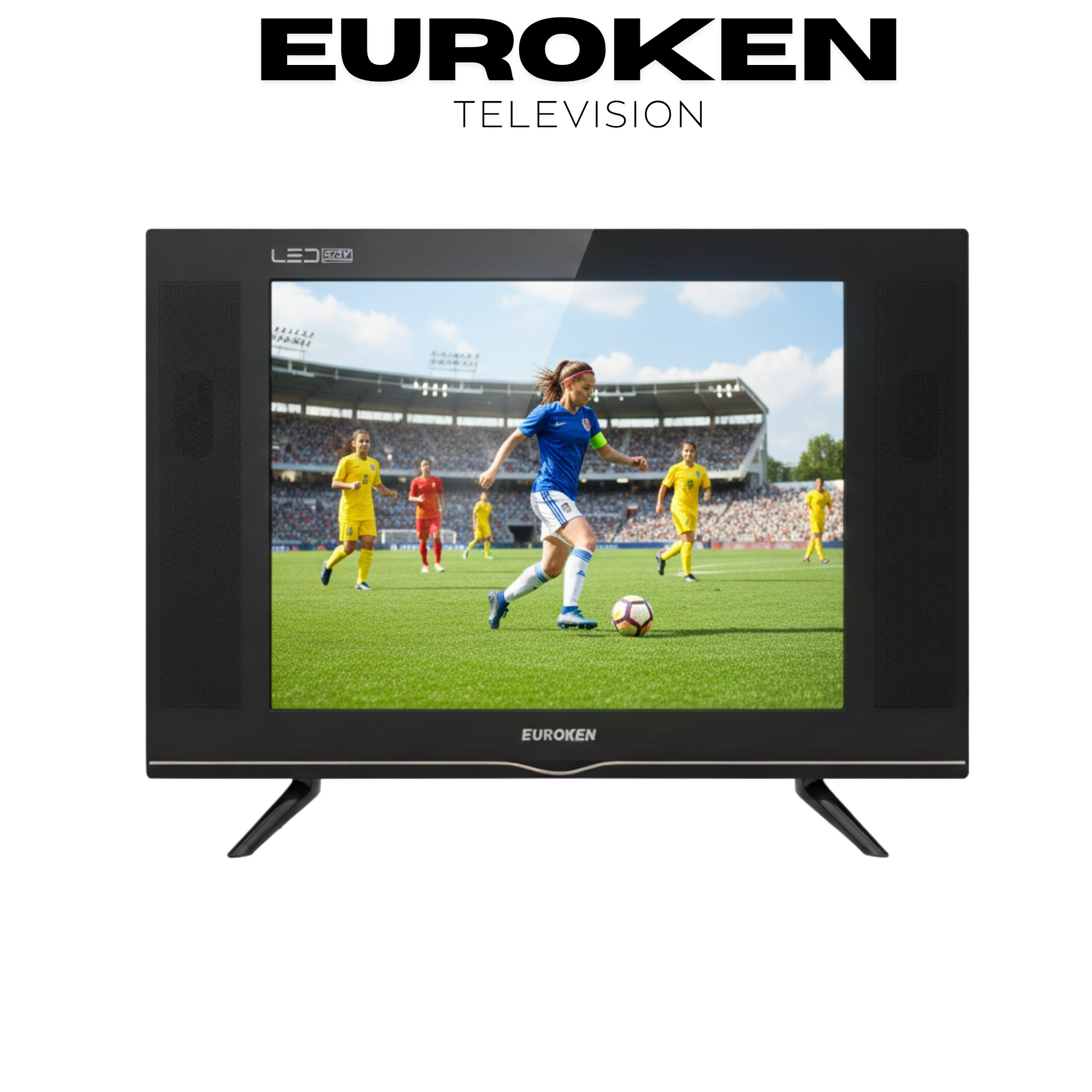 【Limited Offer】 EUROKEN EK-22LS19T2 19" INCH FULL SCREEN DISPLAY TELEVISION AC/DC DIGITAL LED TV WITH INBUILT DECODER FOR LOCAL CHANNELS WIDE COLOR ENHANCER, USB HDMI PORTS