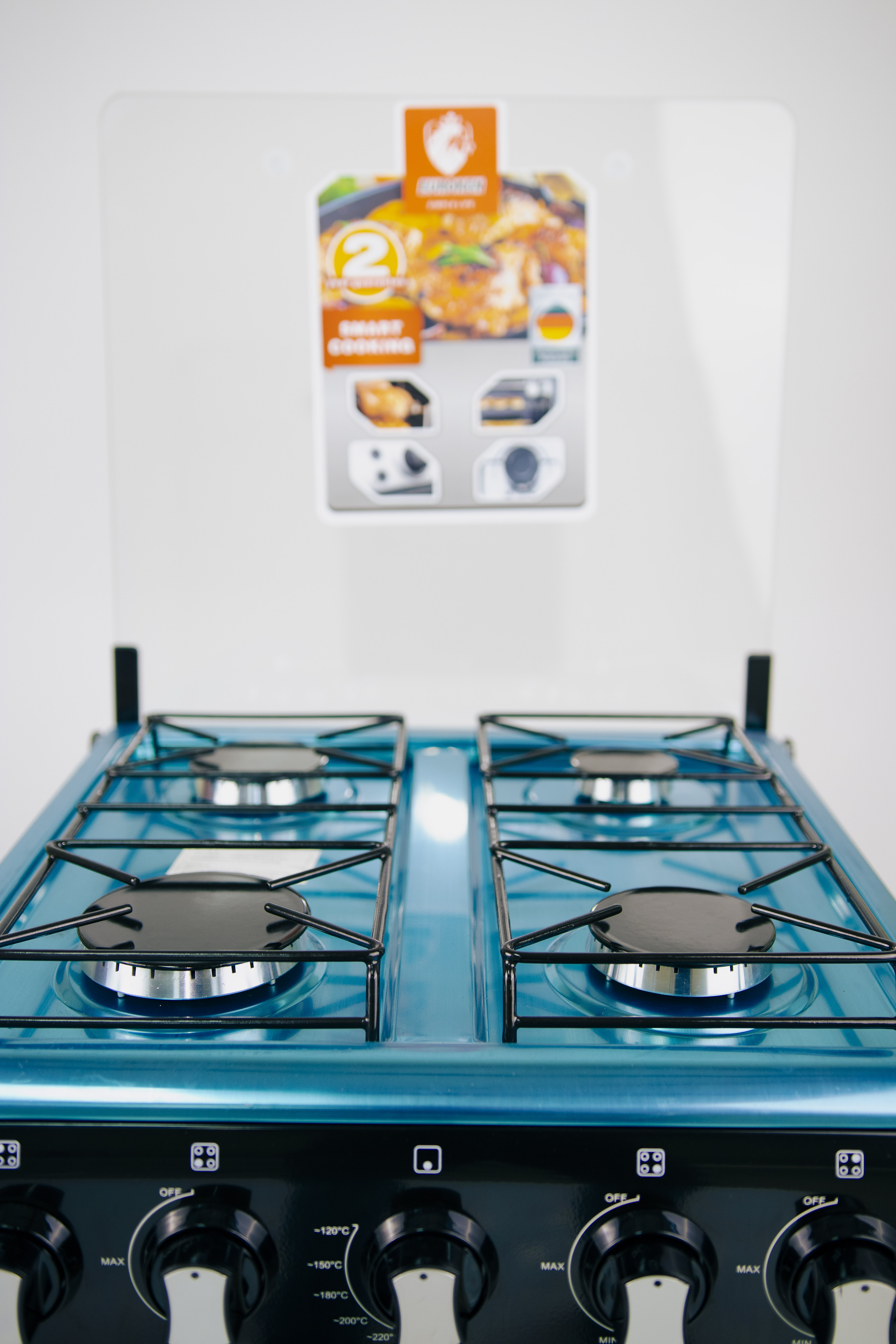 【LIMITED OFFER】Euroken 50X55  Euro55-4G-G 50L Home Improvement Free Standing Full Gas Cooker Kitchen Appliance With Gas Oven 4 Burners 50X55Cm