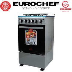 【LIMITED OFFER】 Eurochef 50X55 EGT55-3G1E-E  55L Home Improvement  Free standing Gas Cooker  3 GAS + 1 Hot Plate  Kitchen appliance with electric oven